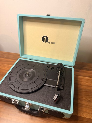 Electronic record player - record,