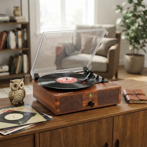 Vintage vinyl record player - vintage,