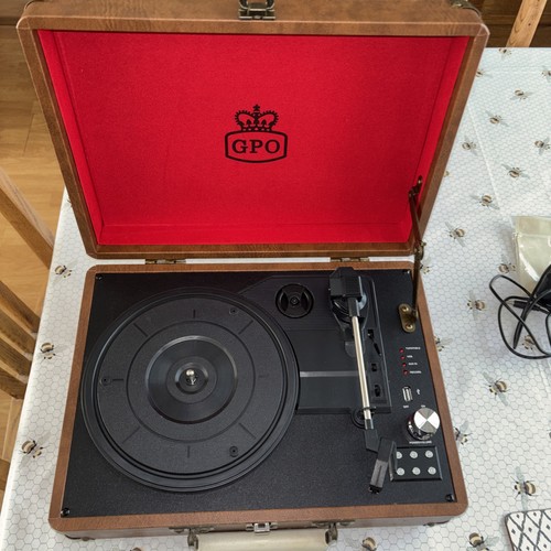Portable record player - portable,