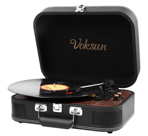 Voksun record player portable - player,,