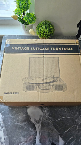Vintage suitcase vinyl record - vintage,