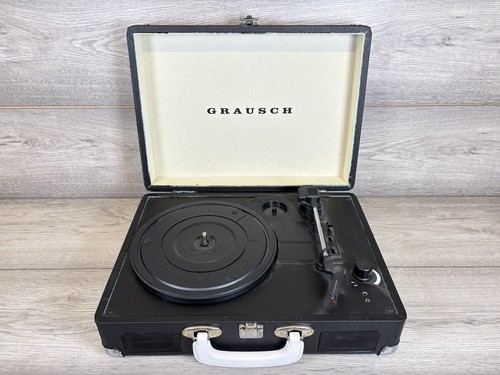 Grausch black turntable - black, vinyl