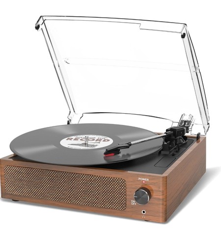 Vinyl record player with - player,