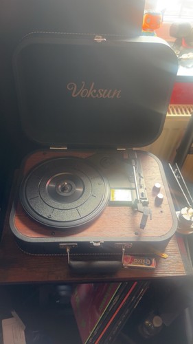Voksun record player - record,